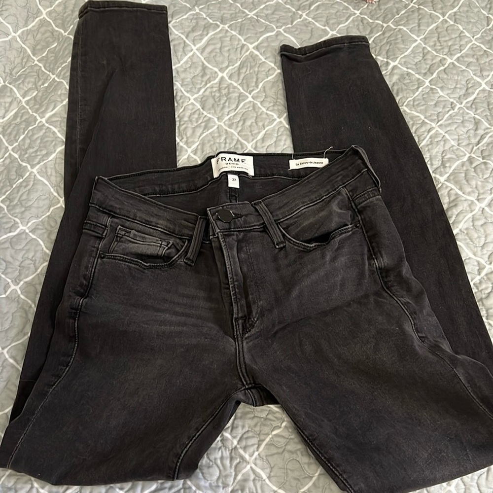 Frame gray skinny jeans size 27
